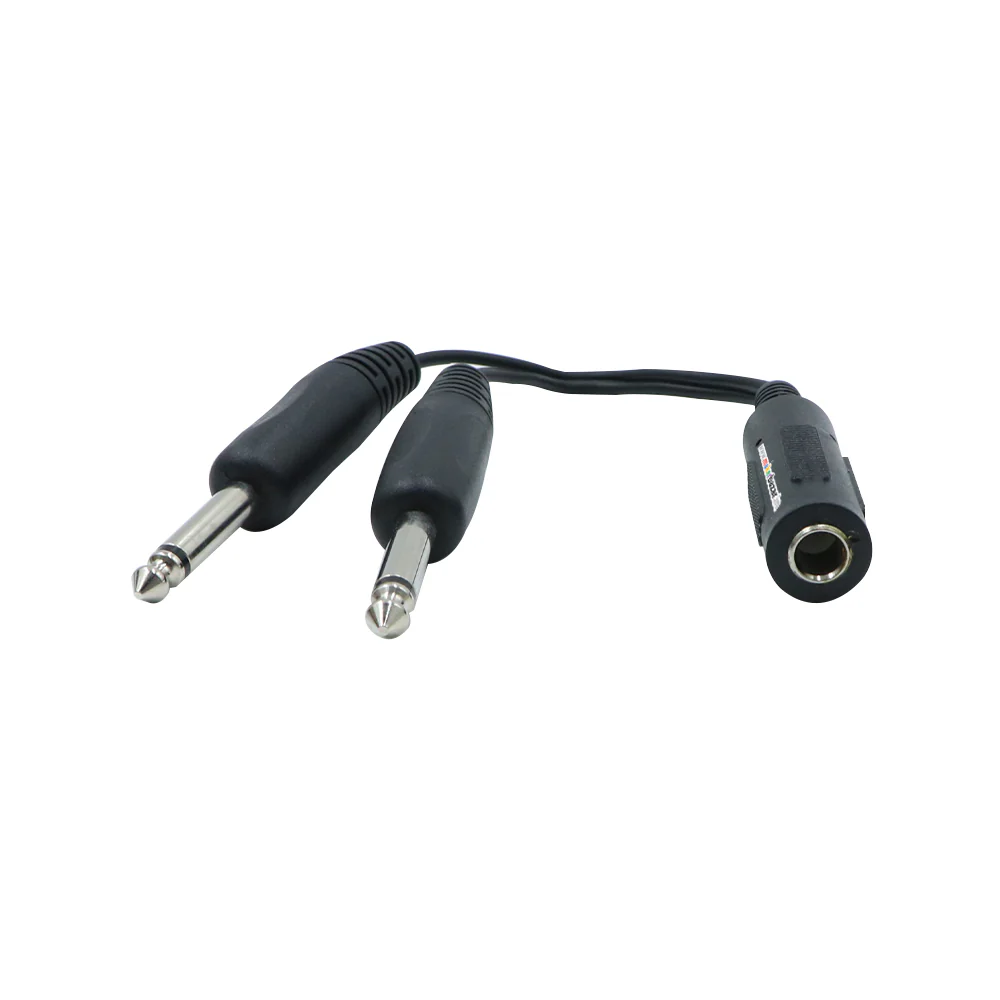 6.5mm 1/4" Female to Dual 1/4" Male Y-Splitter (6") - Image 3