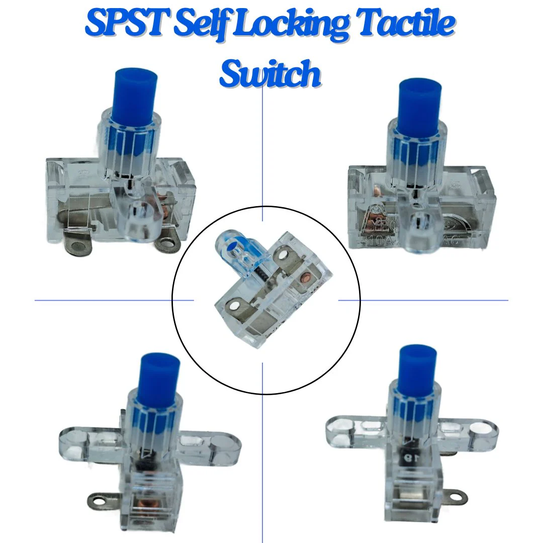 Aeroplane Switch 10A 250V SPST Self Locking Tactile Switch - Image 3