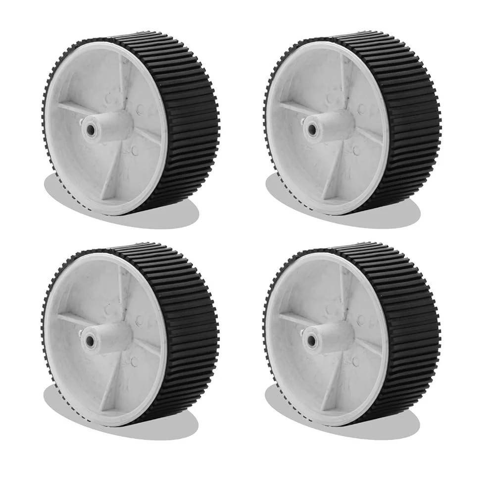 10x4.5cm Robotic DC Wheels [6mm Shaft] - Image 2