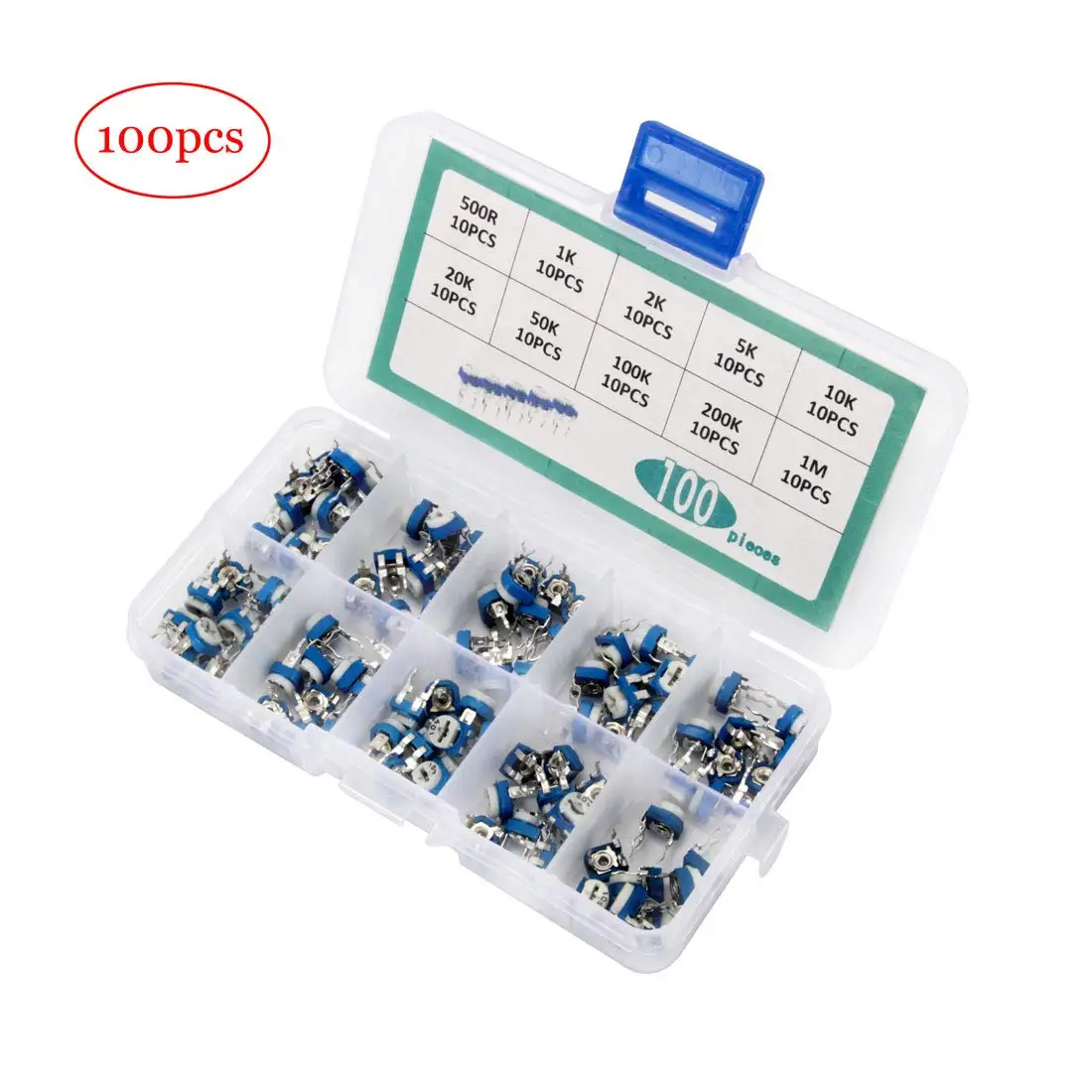 RM065 Horizontal Adjustable Resistor Assorted Kit - Image 4