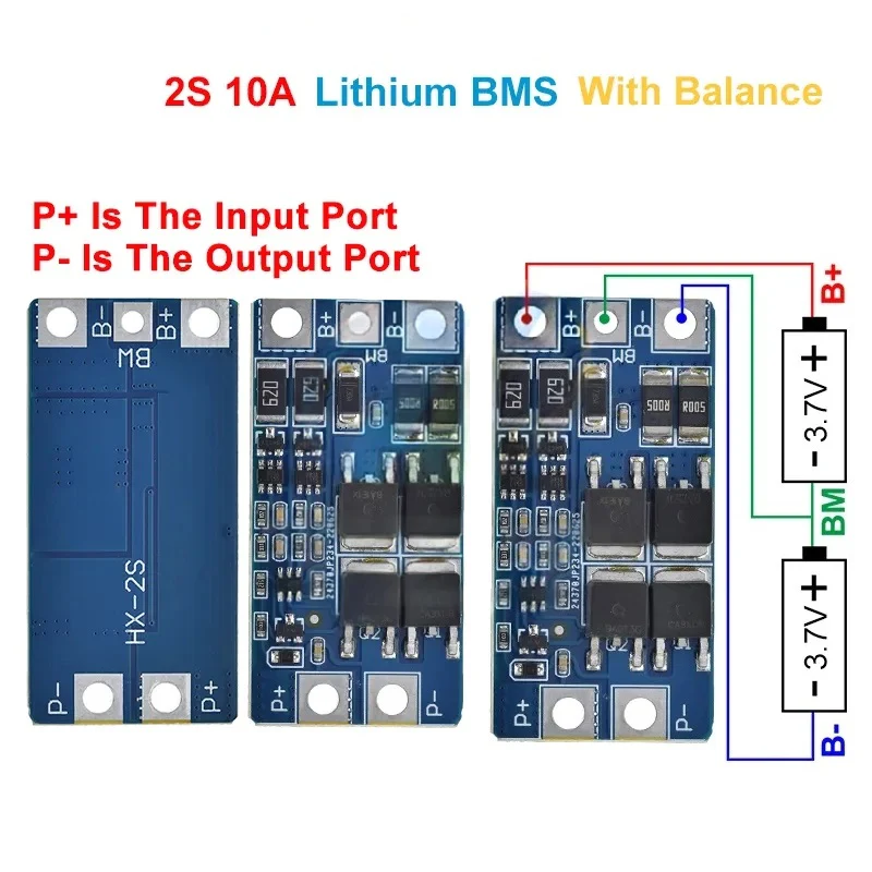 2S Li-Ion BMS 18650 Lithium Ion Battery Protection Boards - Image 15