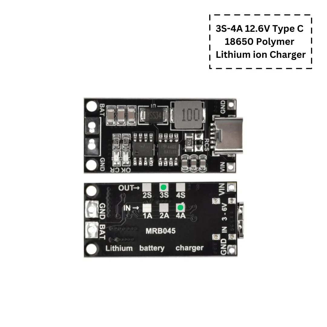 [Black-Premium] Type-C 18650 Polymer Lithium-ion Charger to Booster Module - Image 8