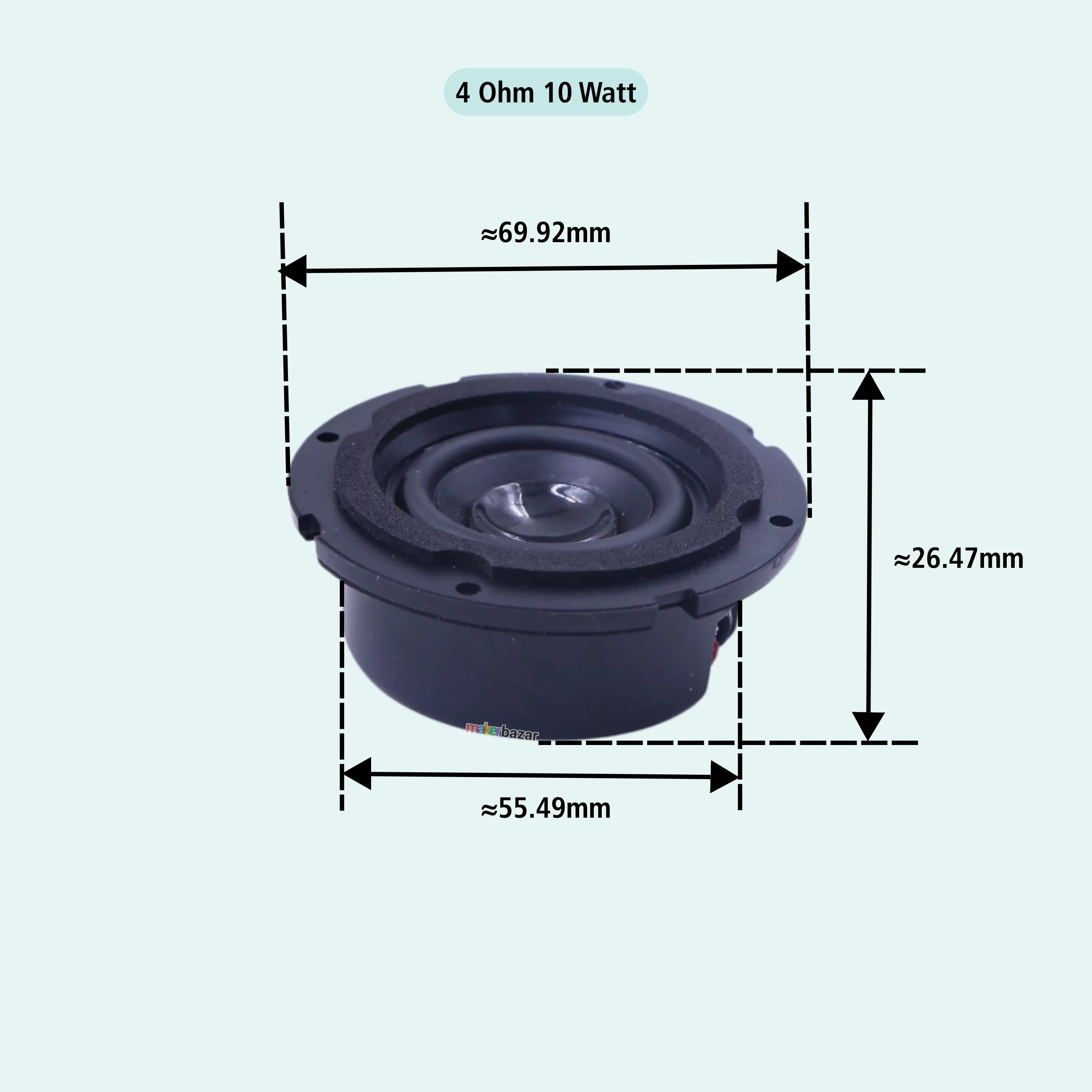 2.75 Inch Tweeter Speaker ā Compact High Frequency Audio Driver - Image 3