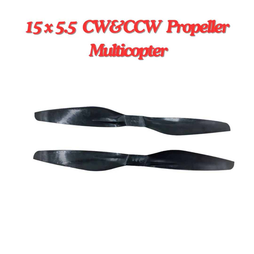 2-Blades 5.5-Pitch xx55 Propellers For Drone/Quadcopters CW + CCW (1-Pair) - Image 3
