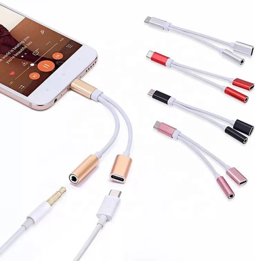 2-in-1 USB Type-C to 3.5mm Audio Jack and Charging Adapter Splitter - Image 7