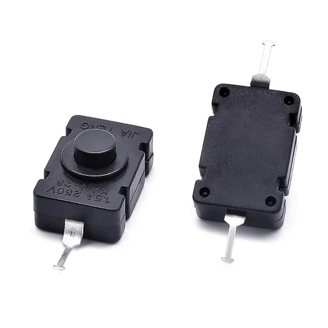 KAN-28 18x12mm Self-Lock Tactile Push Button On-Off Switch for Flashlight Torch - Image 8