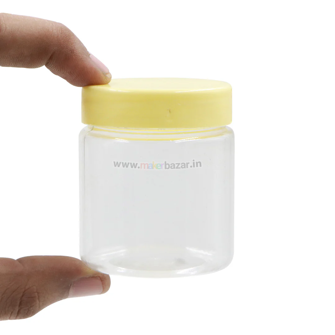 [Type 1] Plastic Round Jar Storage Box Container with Yellow Lid - Image 17