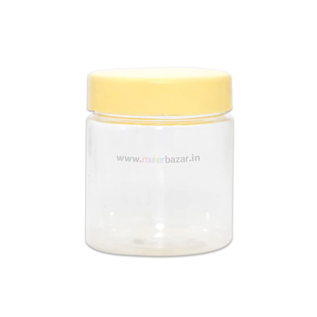 [Type 1] Plastic Round Jar Storage Box Container with Yellow Lid - Image 18