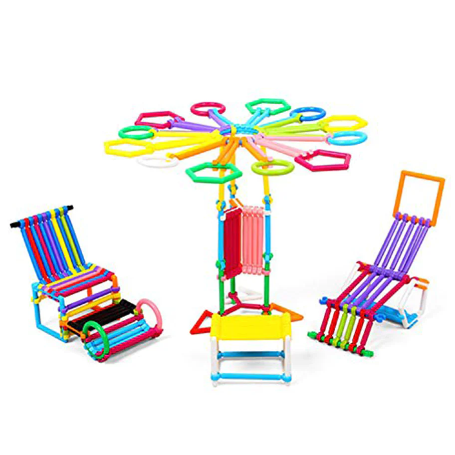 250pcs Plastic Sticks Building Blocks, Early Creative Learning - Image 8