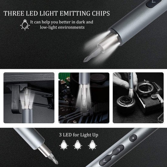 28-in-1 Rechargeable Cordless Electric Mini Screwdriver Set - Image 3