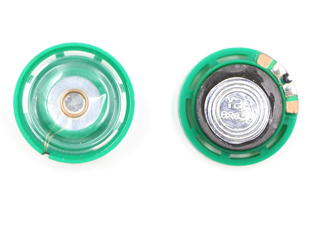 29mm Mini Mylar Miniature Speaker Plastic Toy Speaker Green/Black - Image 12