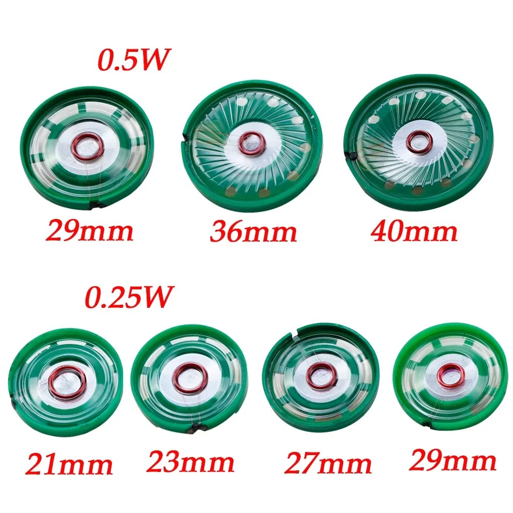 29mm Mini Mylar Miniature Speaker Plastic Toy Speaker Green/Black - Image 16