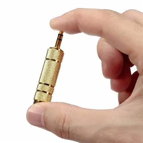 3.5mm (1/8 inch) Male to 6.35mm (1/4 inch) Female Adapter Connector - Image 4