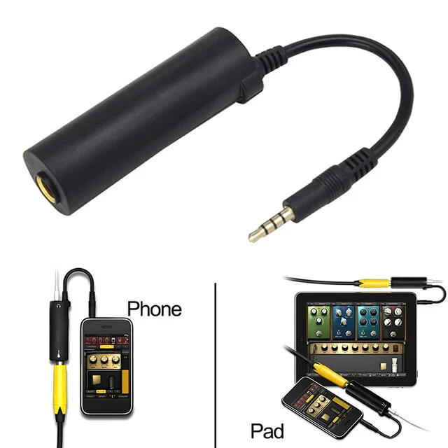3.5mm Audio Guitar Interface Converter Adapter for iPhone/iPad/iPod Guitar Tuner Cable - Image 2