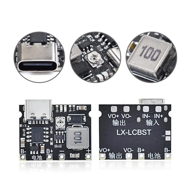 TP4056 Li-ion 18650 3.7V 4.2V Battery Charger Board DC-DC Step Up Boost Module - Image 4