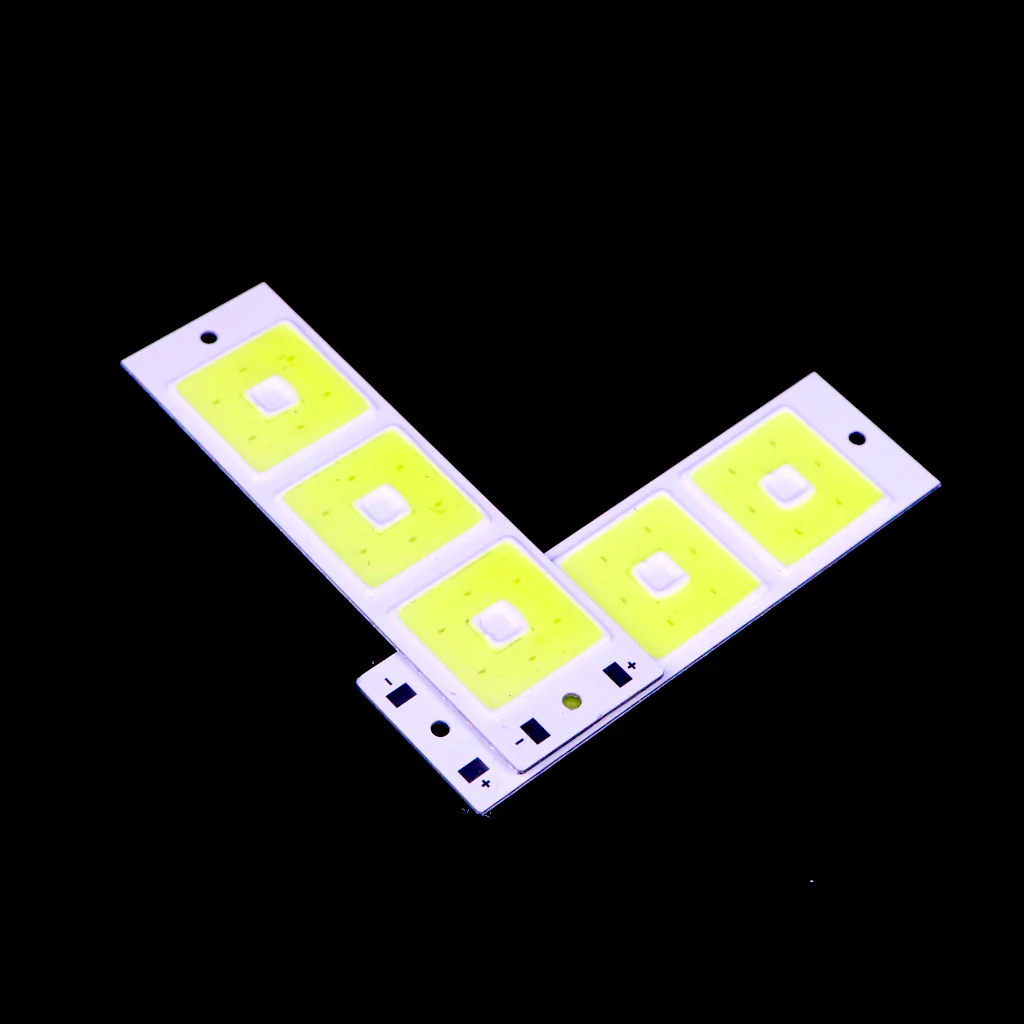 3.7v - 4V Big and small square shape COB led light [ Color - Cool White ] - Image 2