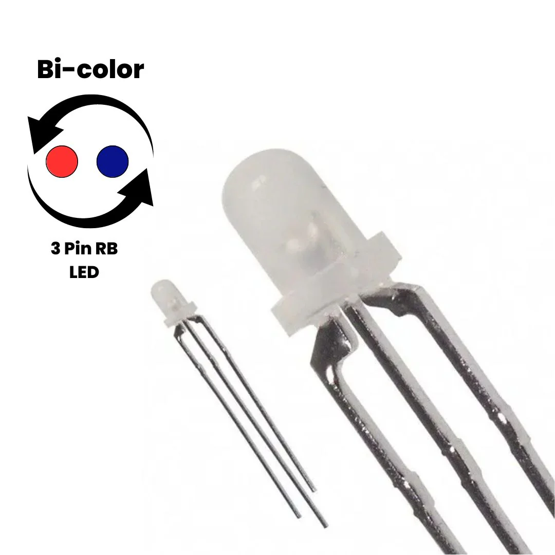 3-Pin DIP Bicolor LED - Image 2
