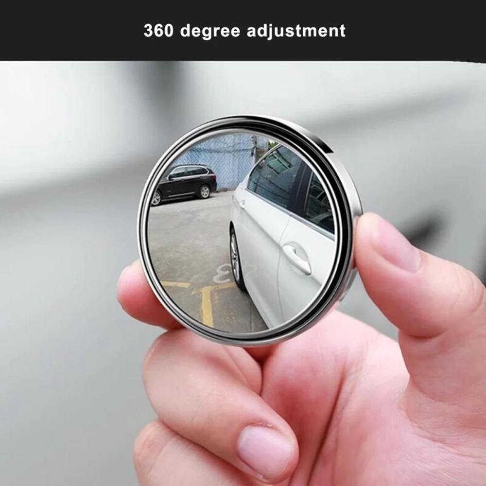 360° Adjustable Blind Spot Car Rear View Mirror (Pack of 2) - Image 2