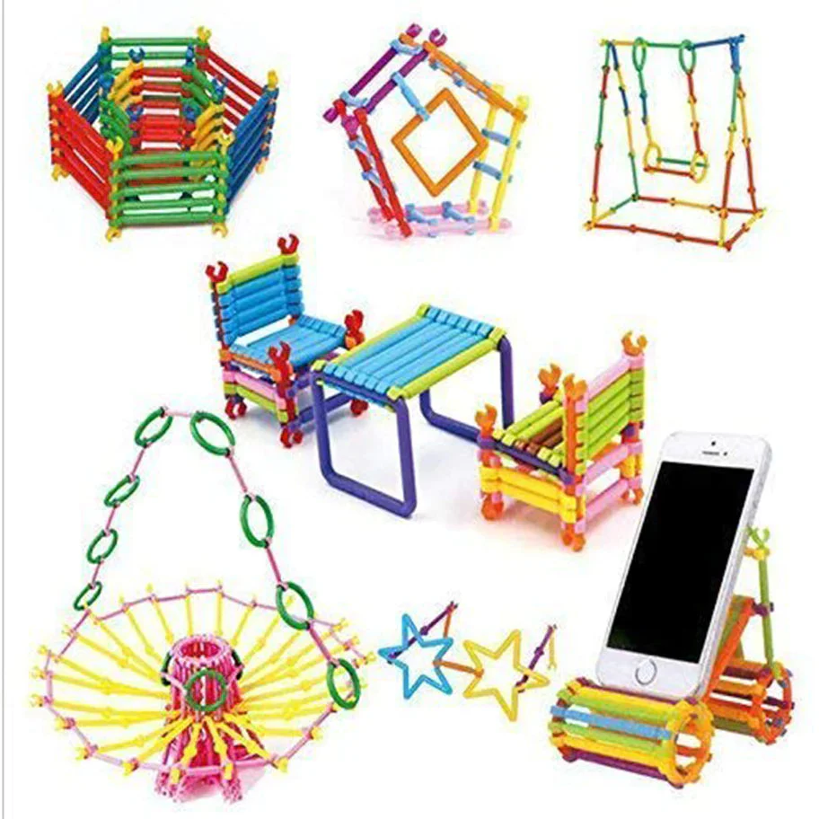 400pcs Plastic Sticks Building Blocks, Early Creative Learning - Image 6