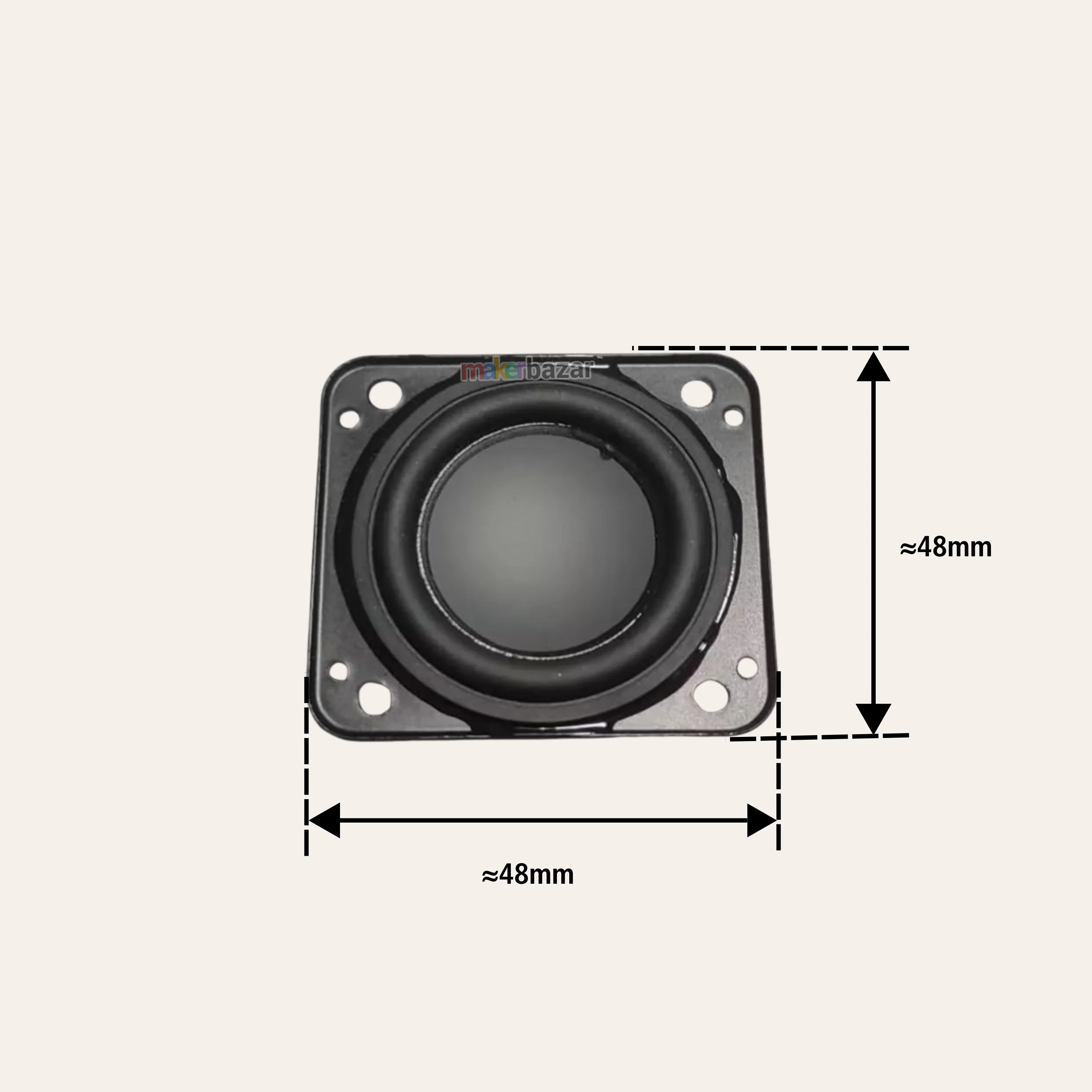 48mm Square Internal Magnet Speaker - Image 2