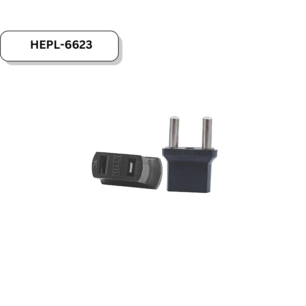 Hilex 2-Pin Plug Converter US to EU Adapter - Image 2