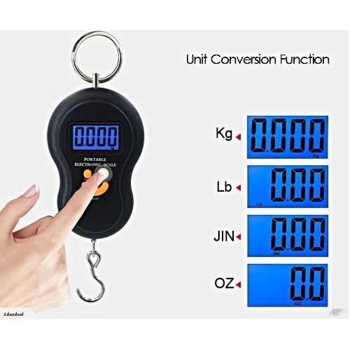 50kg 10g Portable Hanging Luggage Digital Smile Mini Weight Machine - Image 11