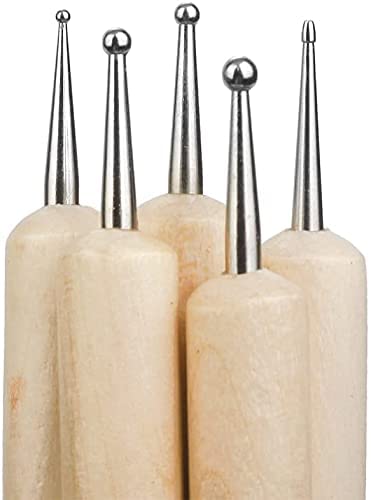 5pcs Wooden Dotting Tool Set for Clay Pottery Ceramic Nail Art DIY - Image 6