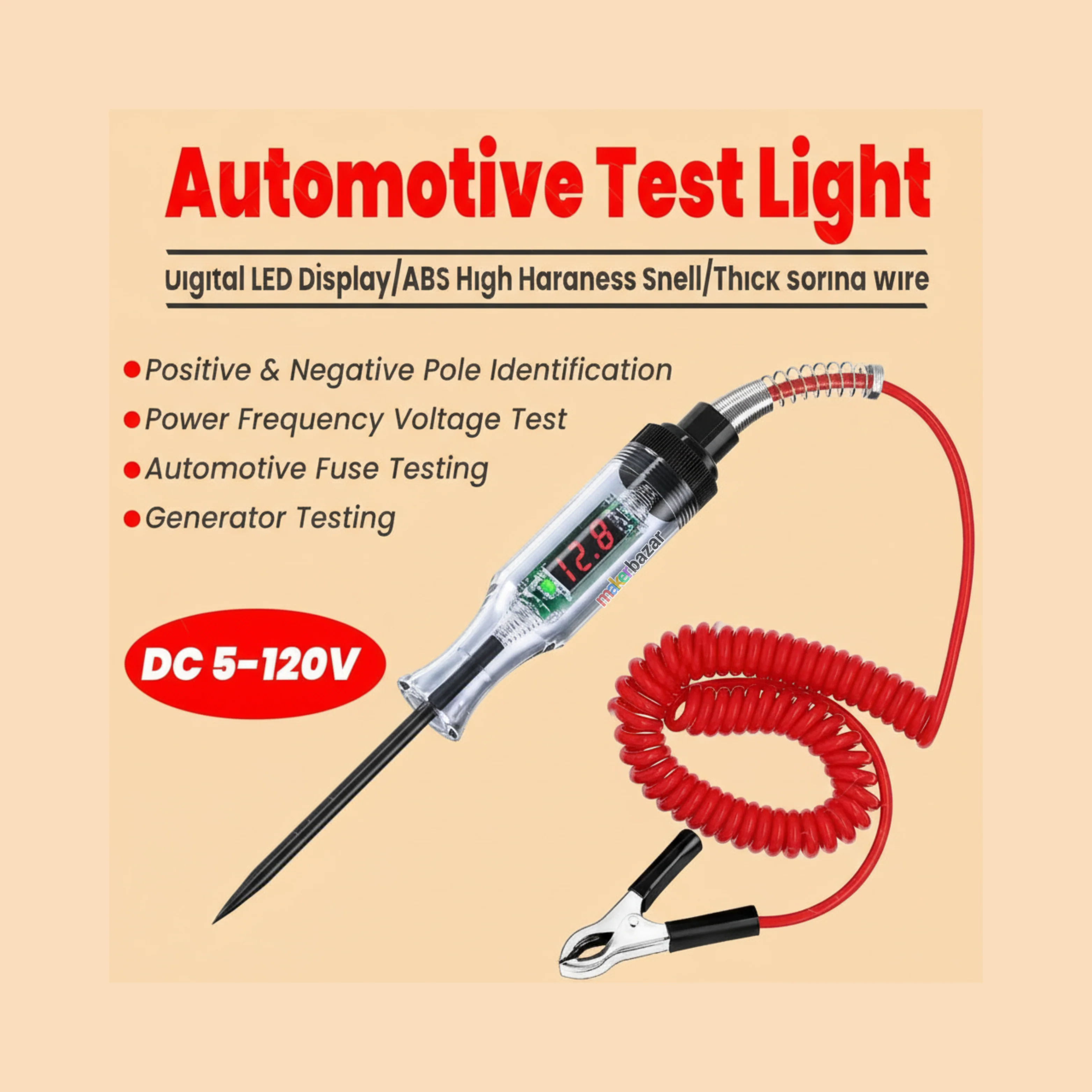 Automotive LED Circuit Tester Pen Probe for Car - Image 6