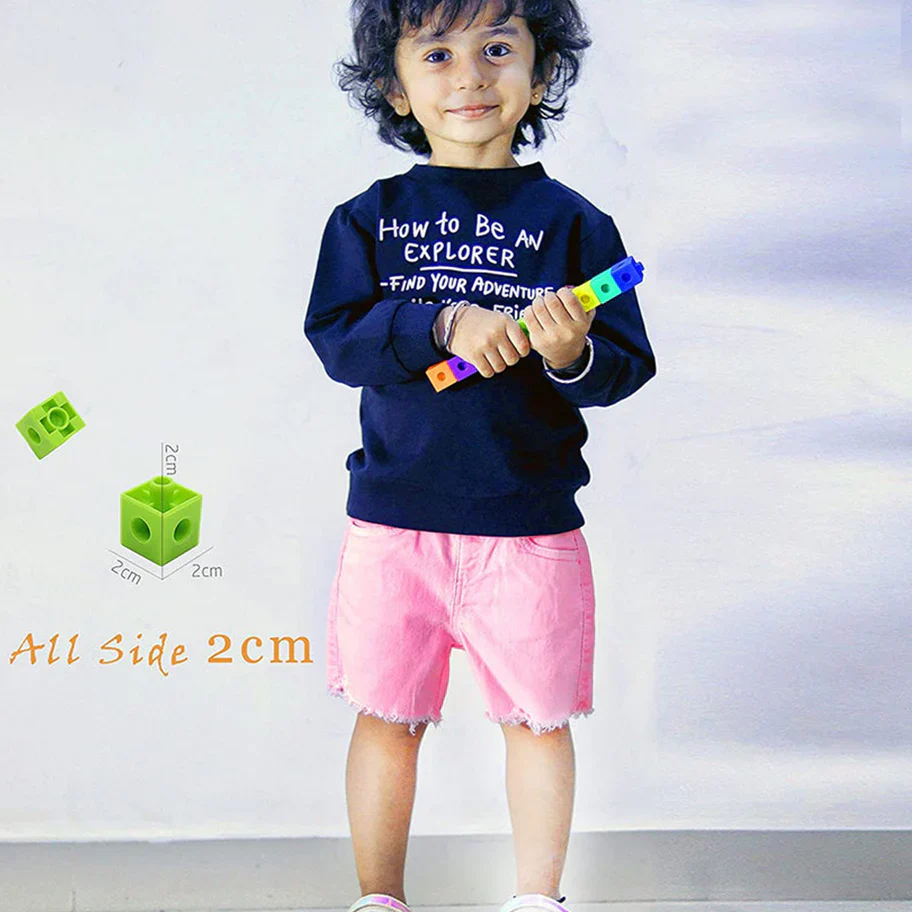 60pcs Plastic Cube Building Blocks, Early Creative Learning - Image 5