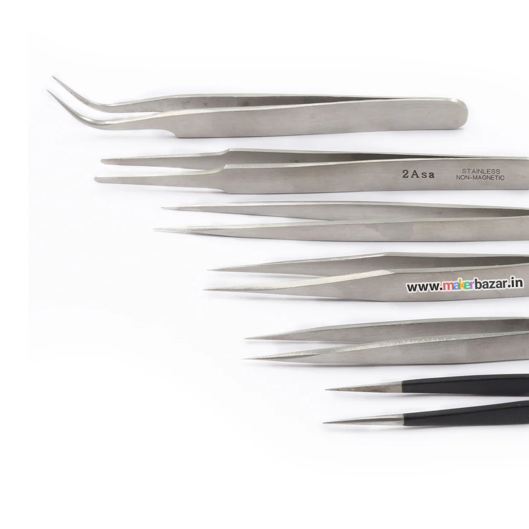 Generic: [Type 2] 6pc Stainless Steel Tweezer Set (00,2A,3,7,SS,SS-B) - Image 3