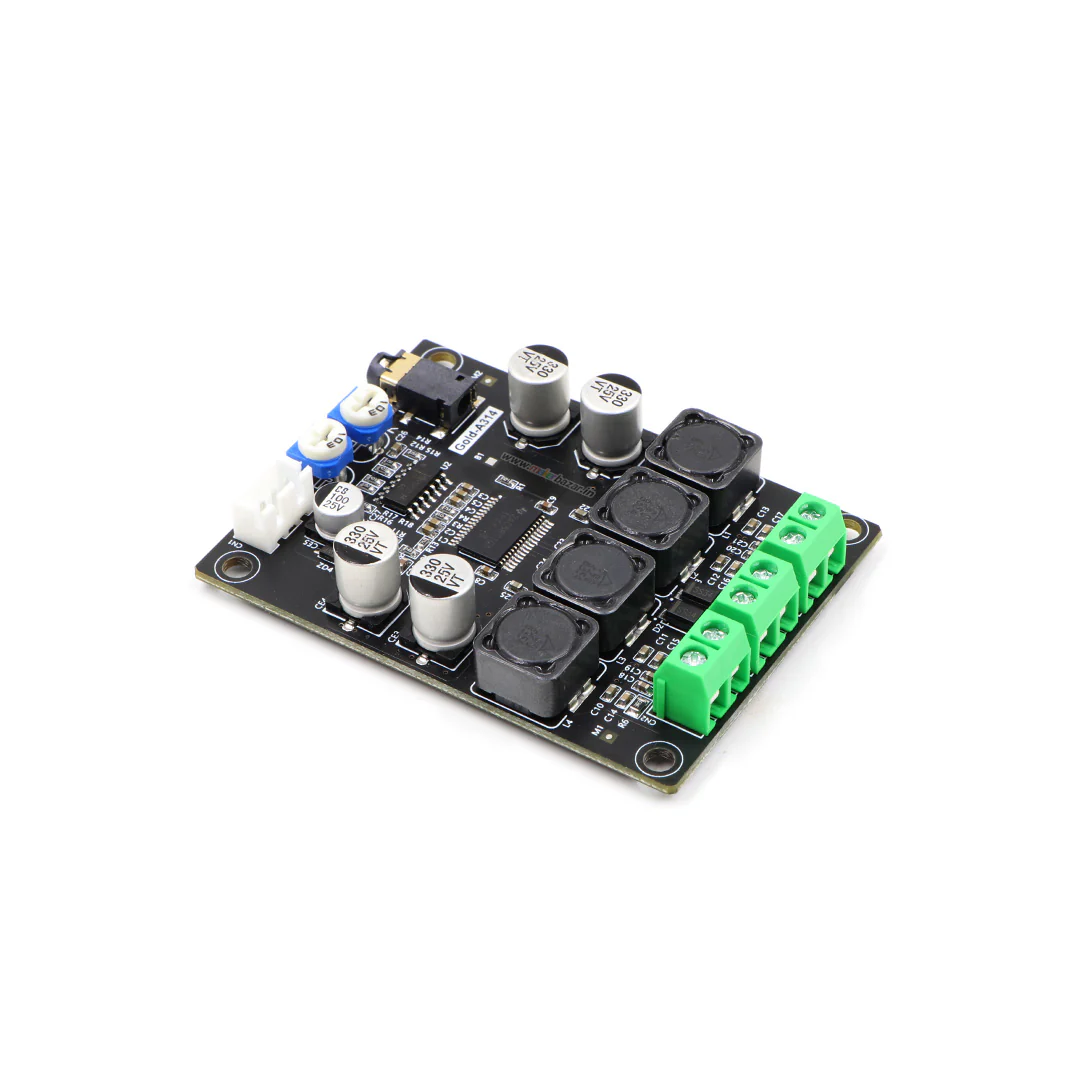[Type 1] Gold-A314 8-24V Dual Channel Stereo Power Digital Audio Power Amplifier Board 2*30W (With Only Aux + Terminal Screw)) - Image 3