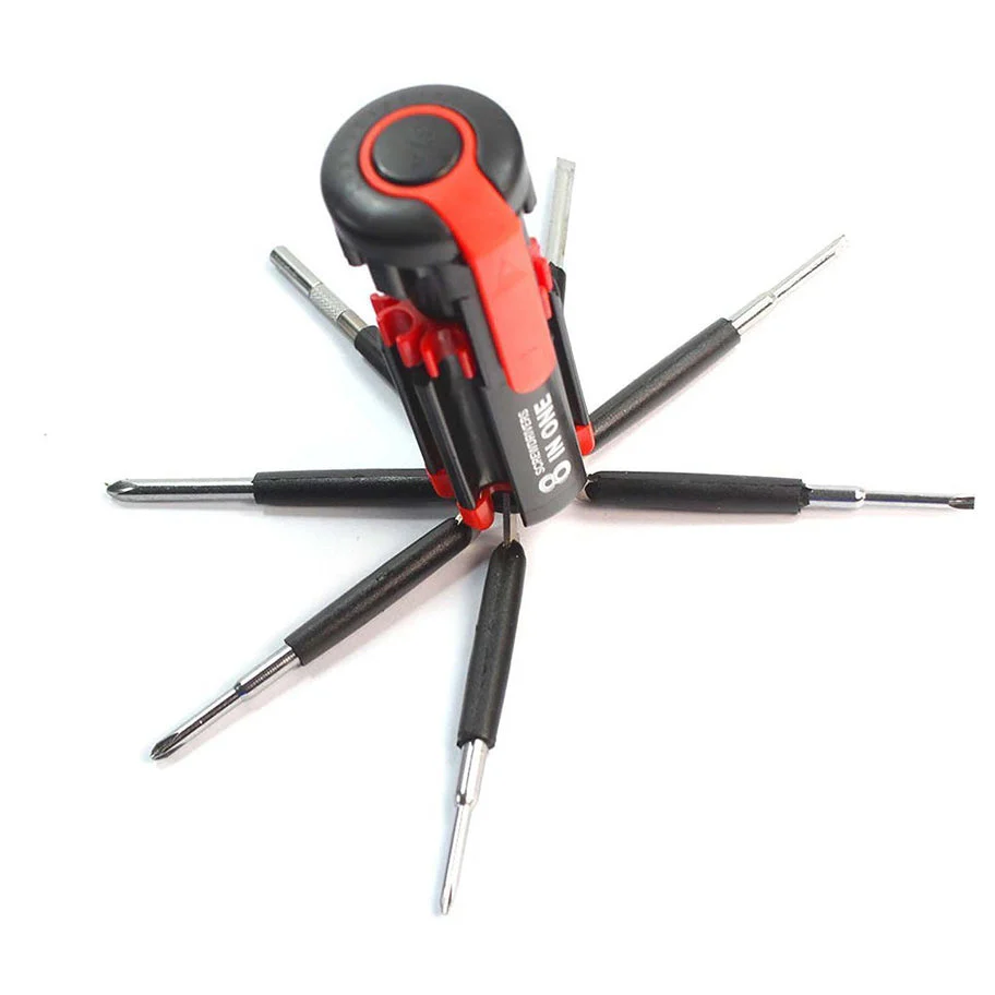 8 in 1 Multi-Function Mini Screwdriver Kit with LED Portable Torch - Image 2