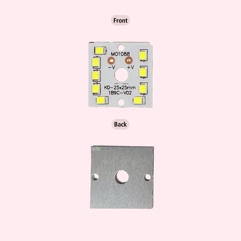 9W MCPCB 25x25mm Metal Core LED PCB - Image 12