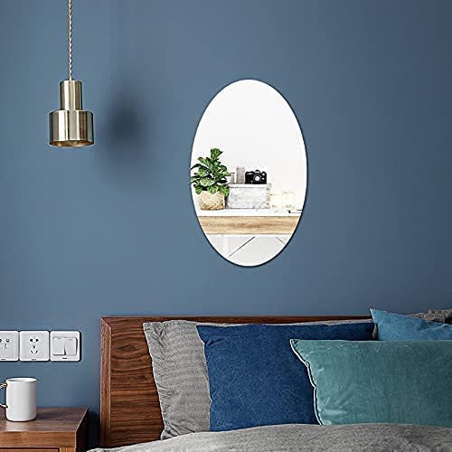 Acrylic Oval Shape Mirror Sticker - Image 3