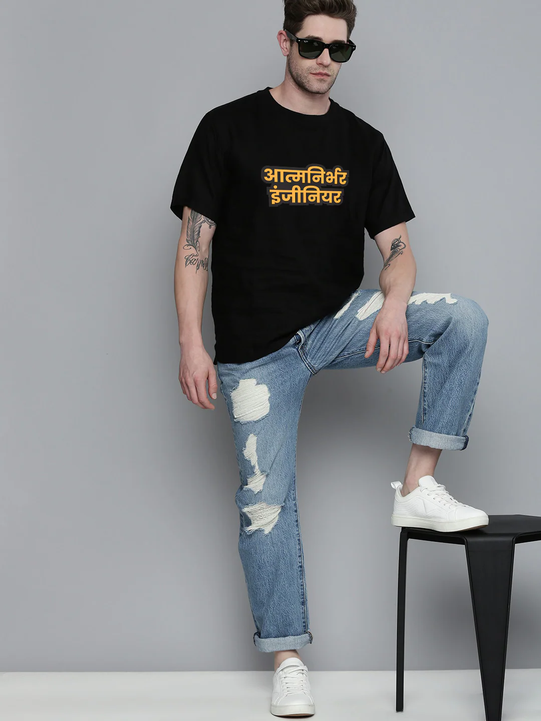Atmanirbhar Engineer Half Sleeve T-shirt - Image 4