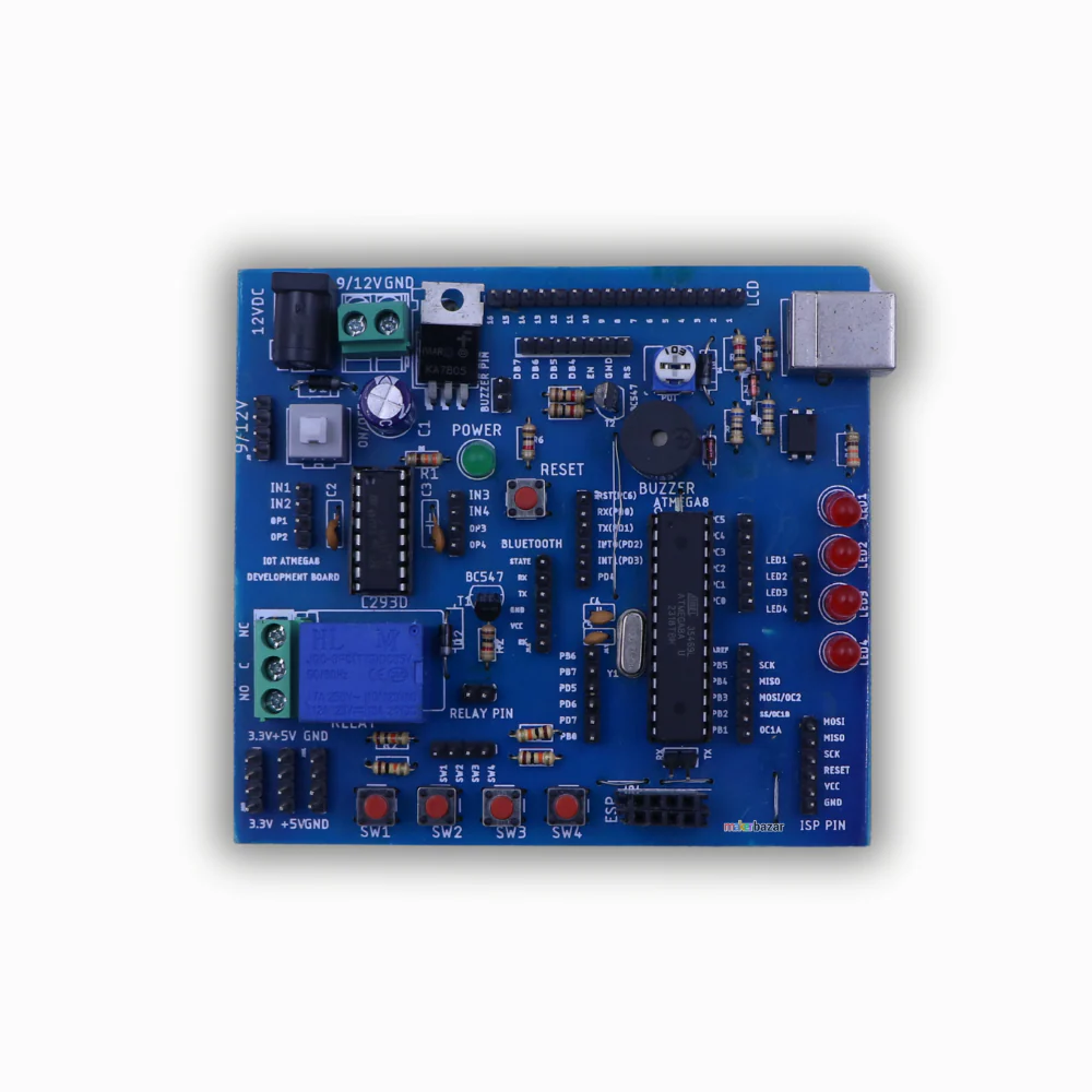 ATmega8 V2.0 Development Board | AVR Microcontroller Trainer Kit for Embedded & IoT Projects - Image 7