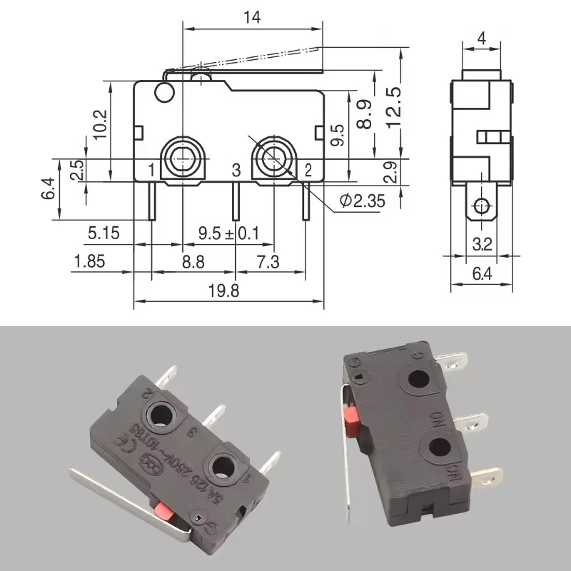 KW11 Bump Sensor – Subminiature Micro Limit Switch - Image 8
