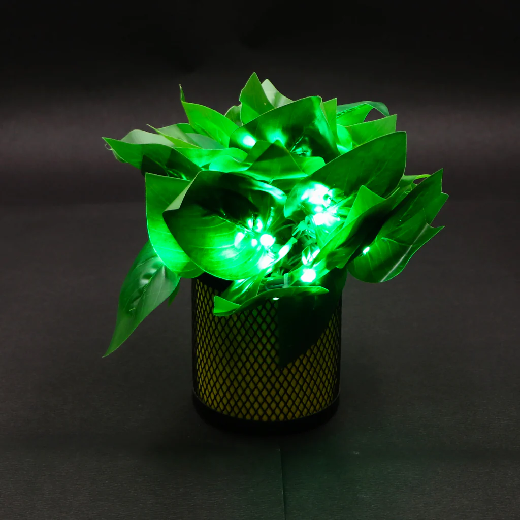 Big Dark Green Leaf 38 LED String Fairy Lights - Image 8