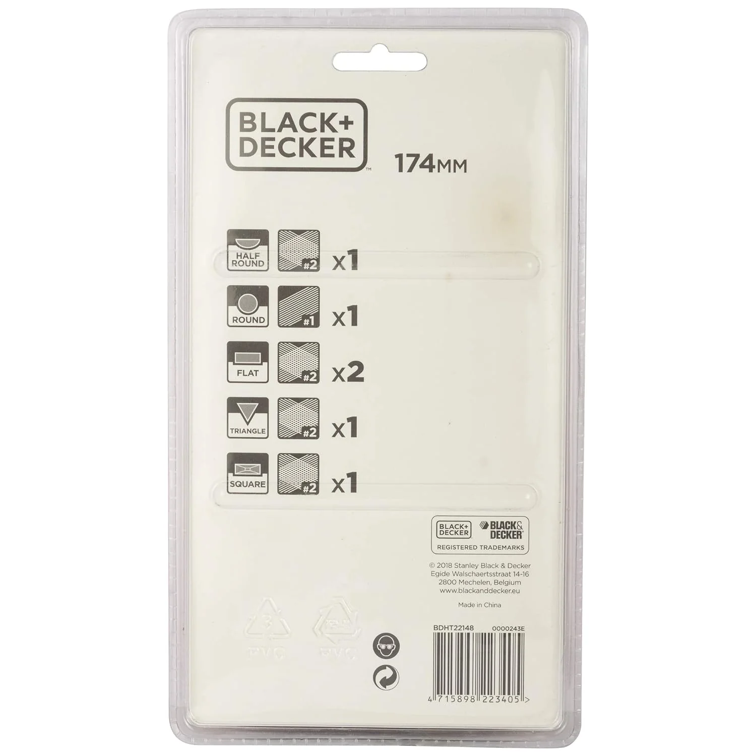 BLACK+DECKER: BDHT22148 174mm 6-Piece Steel Needle File Set - Image 5