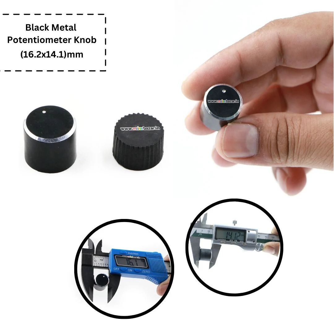 Black Metalic Potentiometer Knob - Image 10