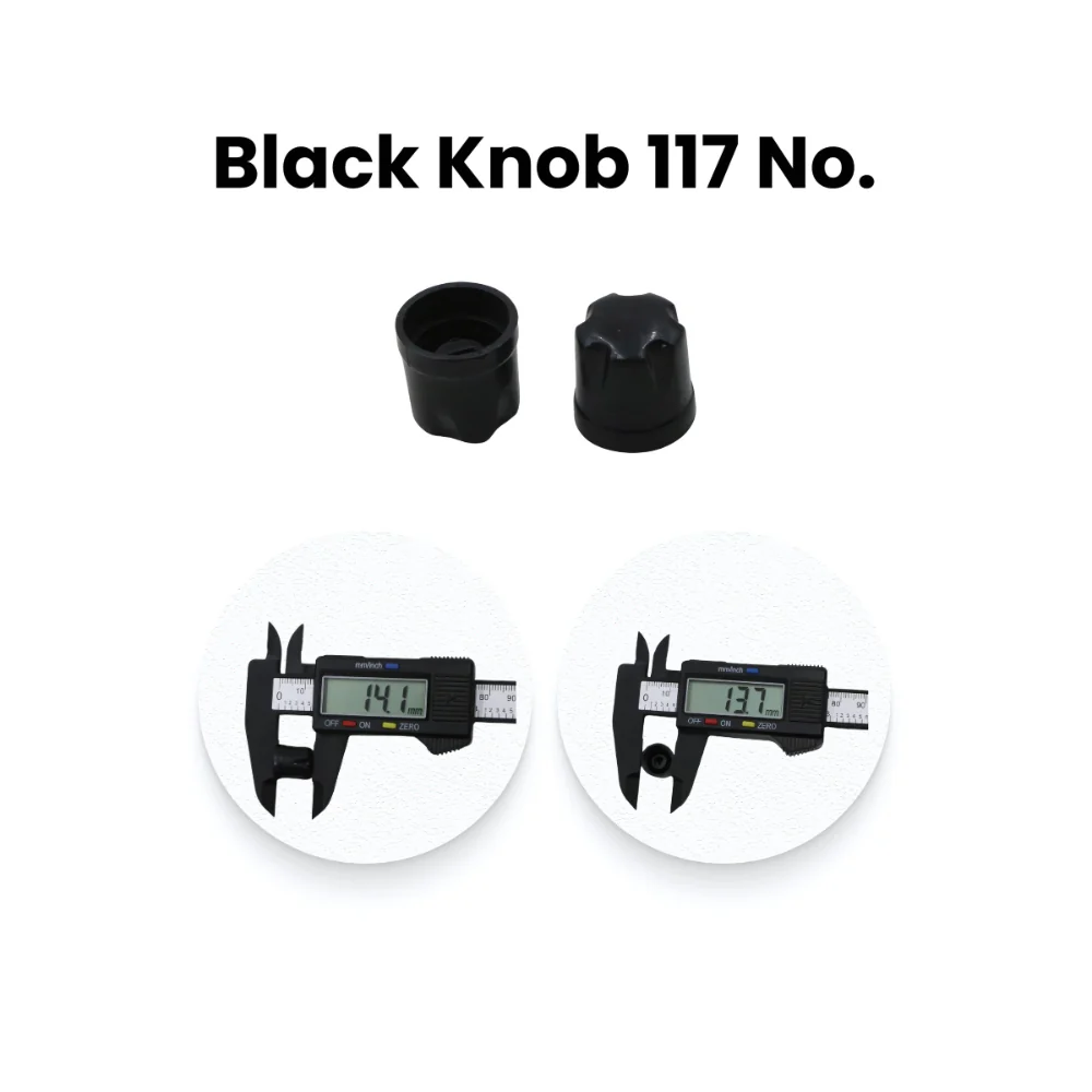 Black Pot Knobs for Rotary Encoder Volume Shaft - Image 5