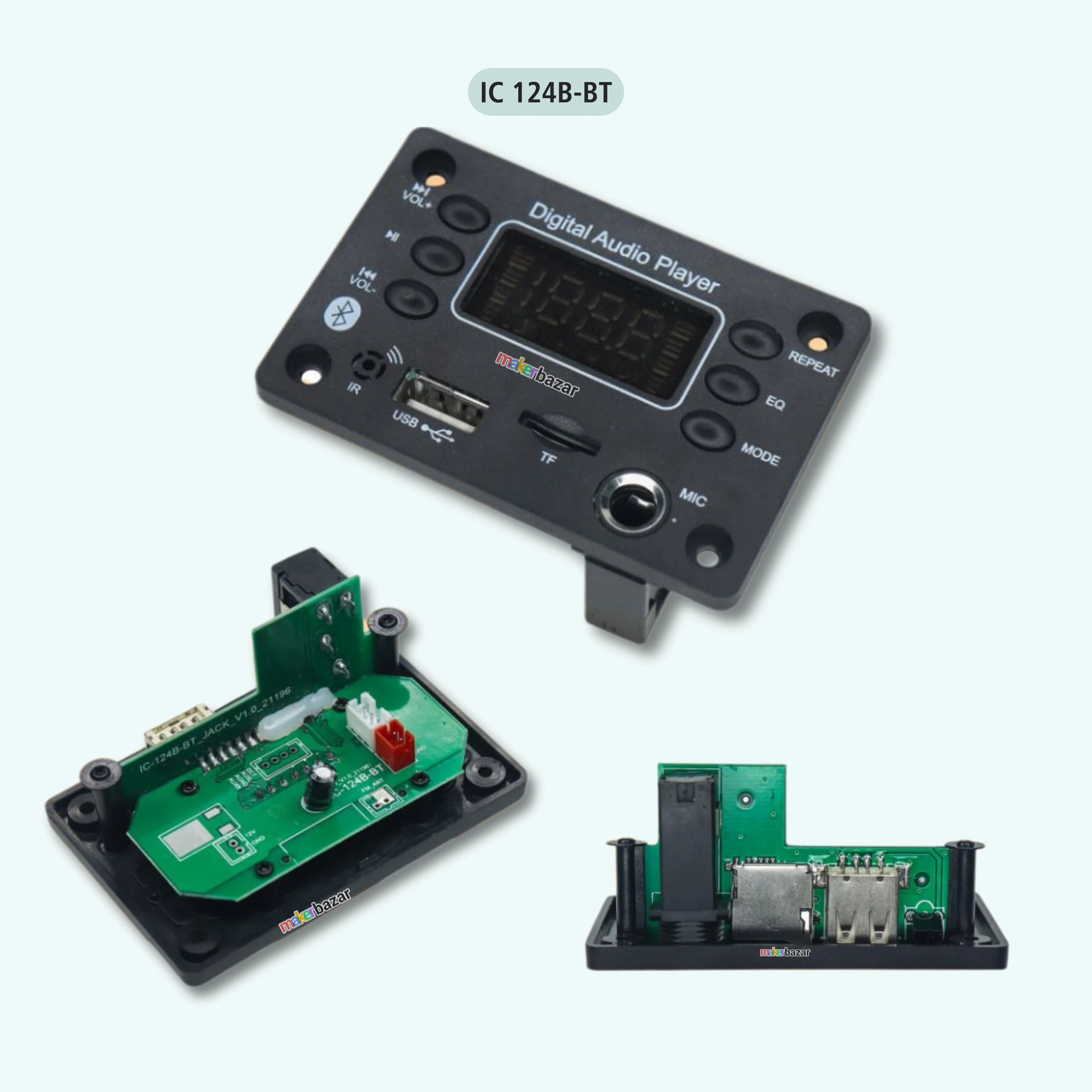 Bluetooth Audio Music Player Module with Frame & Display - Image 5