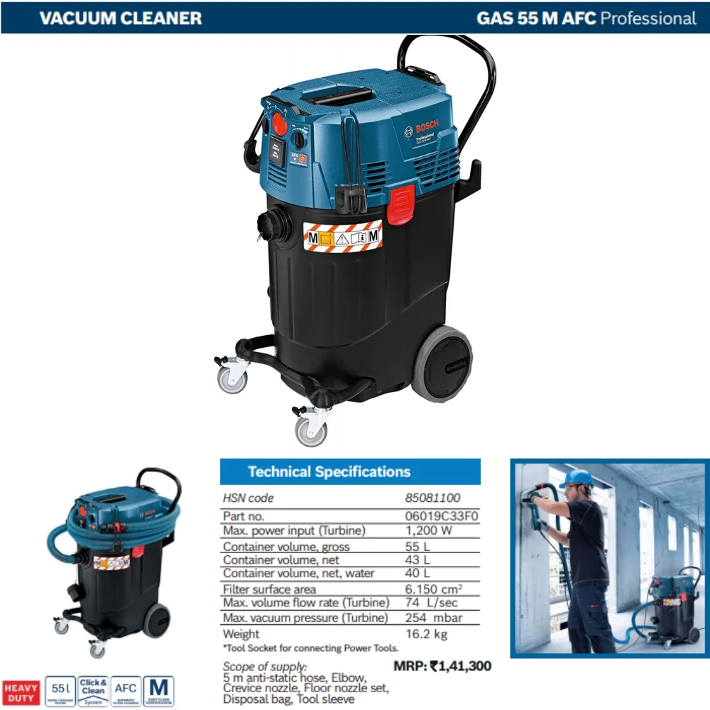 Bosch GAS-Series Professional Vacuum Cleaners - Image 5