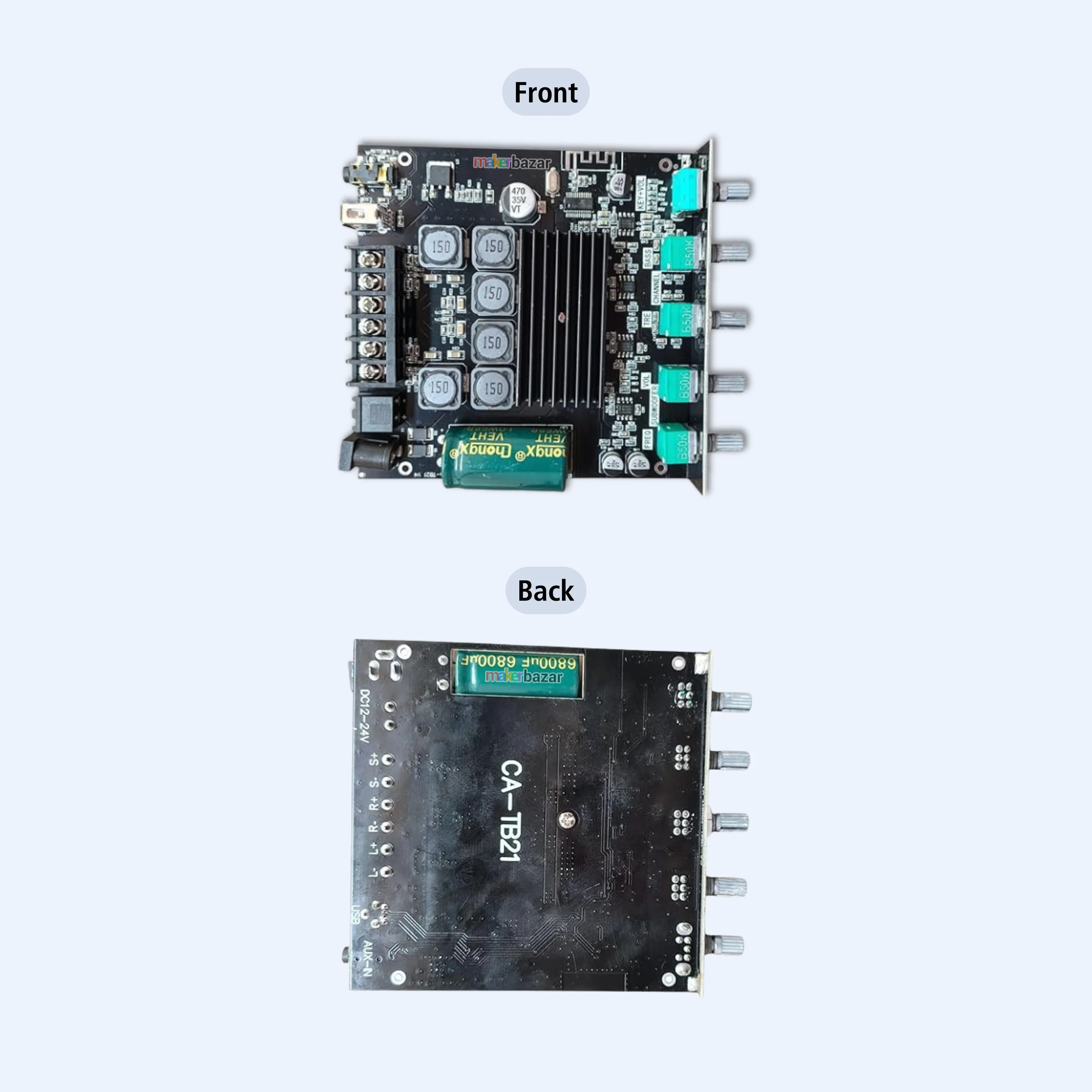 CA-TB21 2.1 Channel Bluetooth Audio Amplifier Board 2x50W + 100W - Image 5