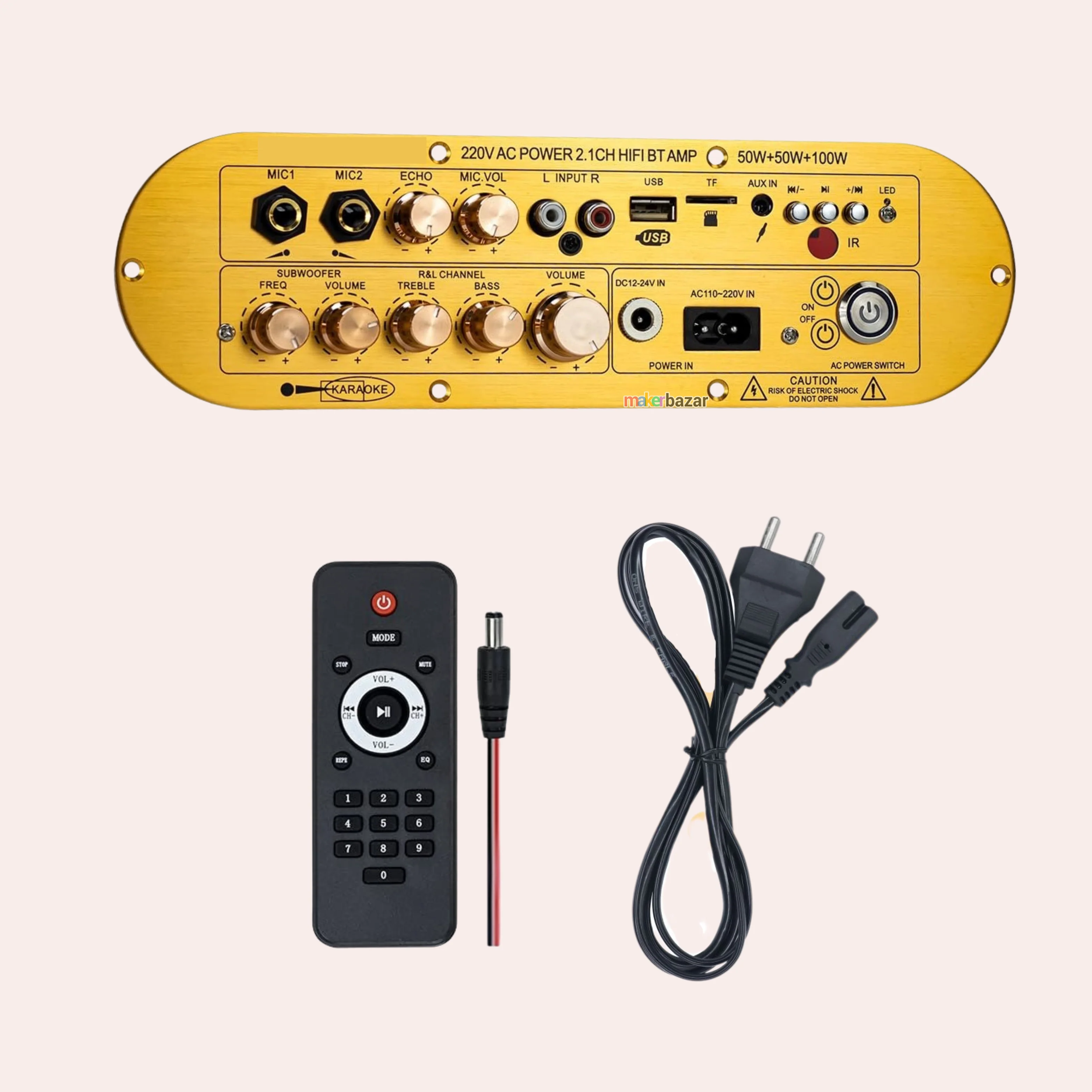 2.1CH CAAV-AP900 Wireless Karaoke Audio Amplifier Module