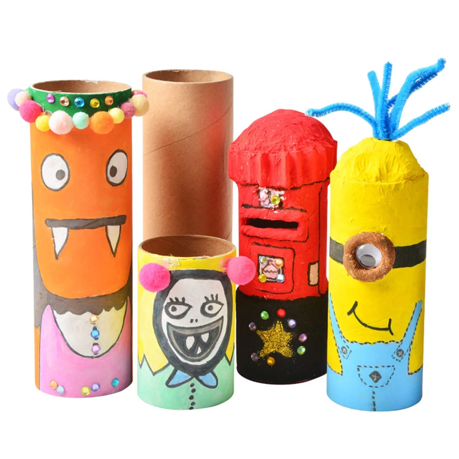 Cardboard Round Tubes for Crafts, DIY Paper Roll - Image 3
