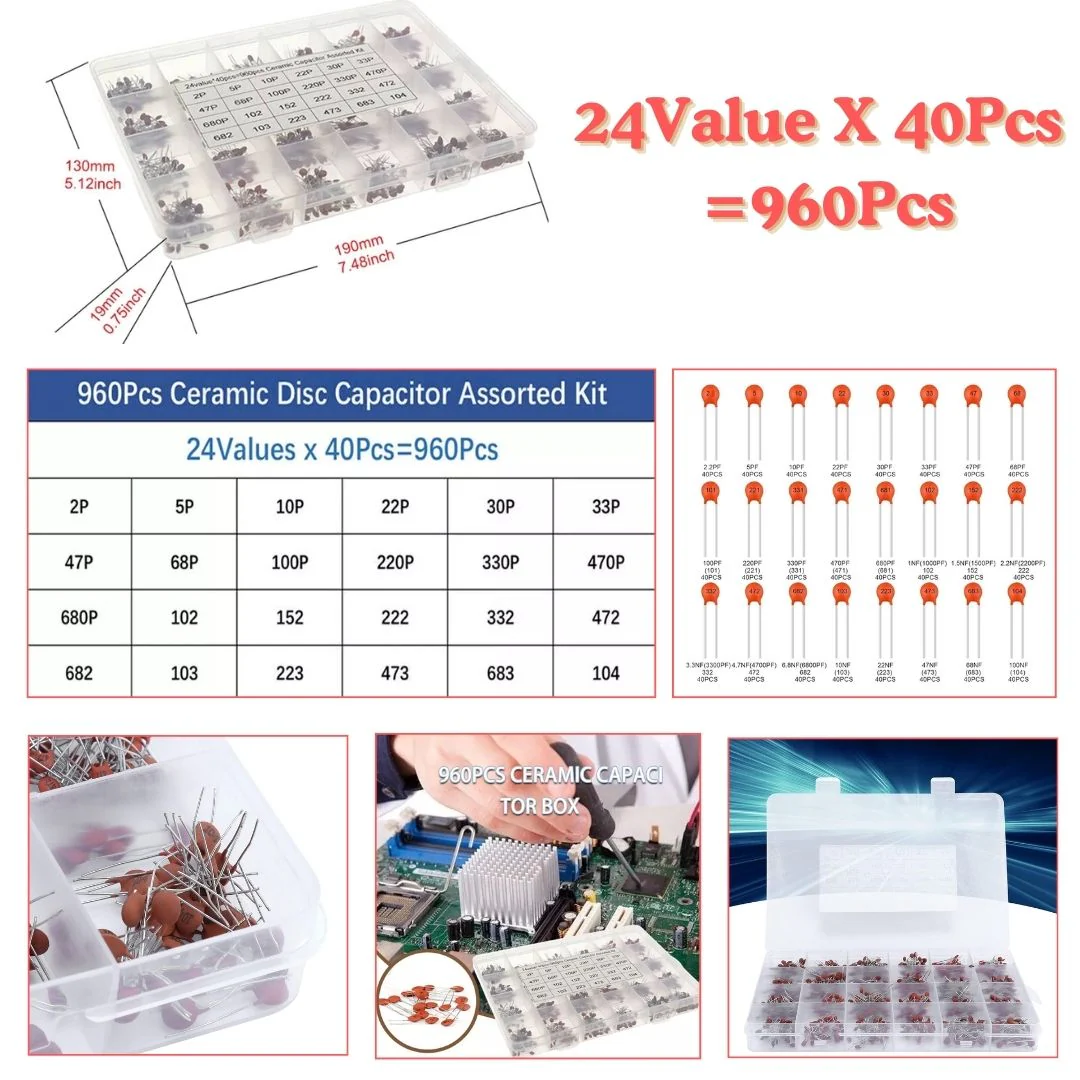 Ceramic Disc Capacitor Assorted Kit - Image 3