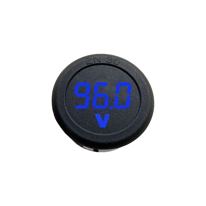 Circular Two-Wire Voltmeter DC 5-100V Round LED Display - Image 5