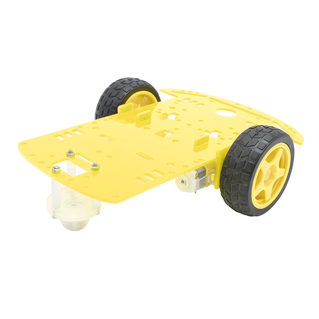 [Coloured] 2WD Smart Robotic Car Two Wheel Drive Kit with Acrylic Chassis - Image 8