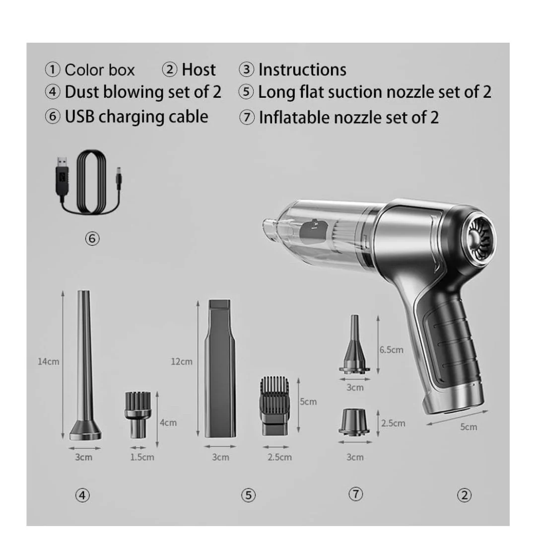 Hand-Held Cordless Multifunction Portable Vacuum Cleaner - Image 4